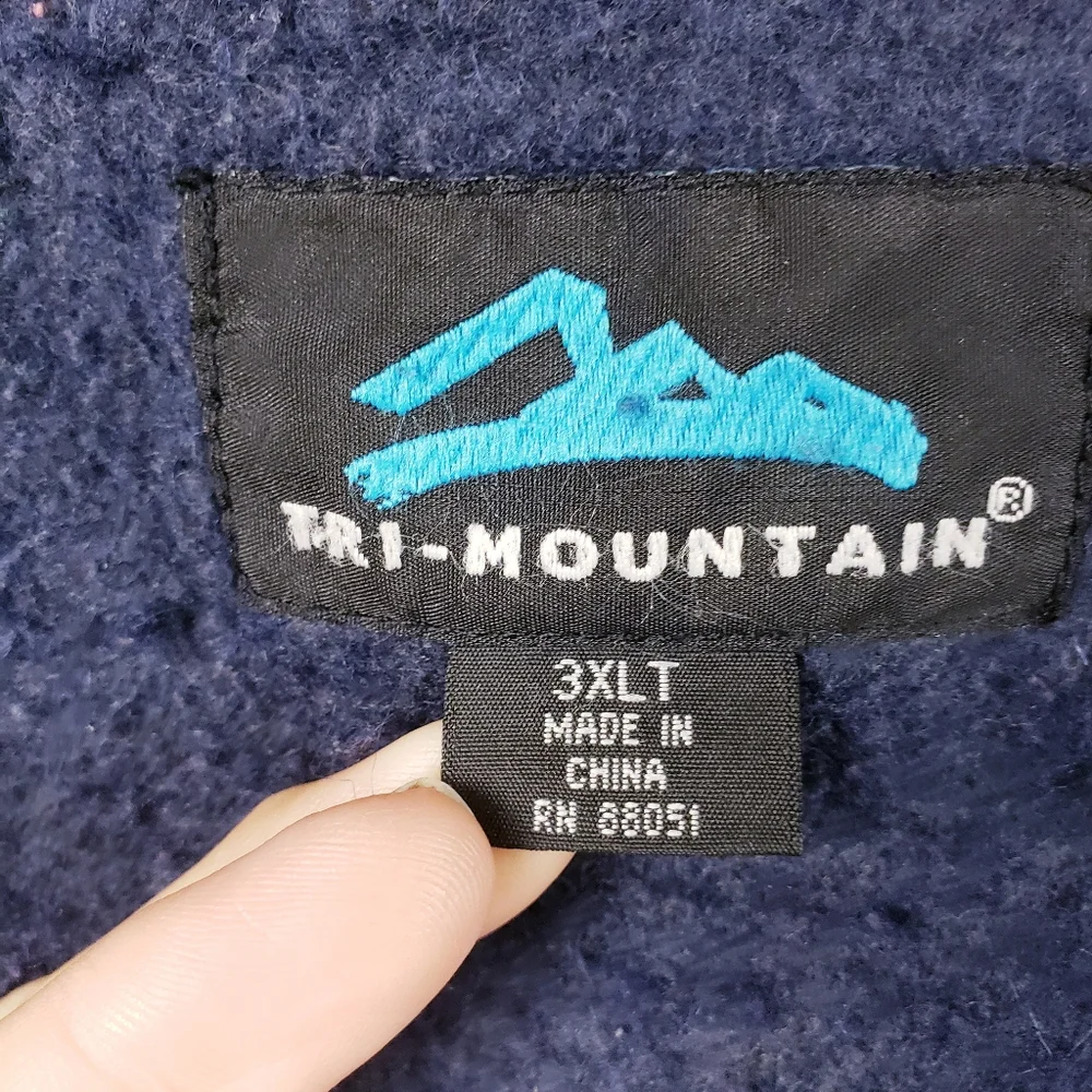 Tri-Mountain 4700 Sequoia Blue Canvas Flannel Lined Work Chore‎ Coat Size 3XLT